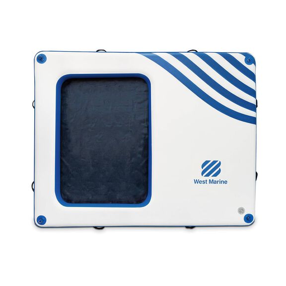 Floating Rec Mesh Dock Kit 10' x 8' x 8" Inflatable Platform and 5' x 4' x 8" Inset Platform image number 1