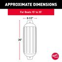 5 1/2" X 20" Super Gard Fender, White image number 7