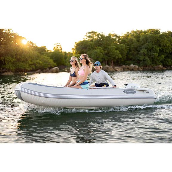 RIB-350 Fiberglass Double Floor Inflatable Boat, 11ft 5in Length, PVC Material, 1320lb Capacity image number 4