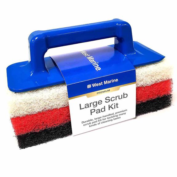 Premium Large Scrub Pad Kit with Handle image number 0