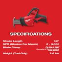 M12&trade; HACKZALL&reg; Reciprocating Saw image number 2