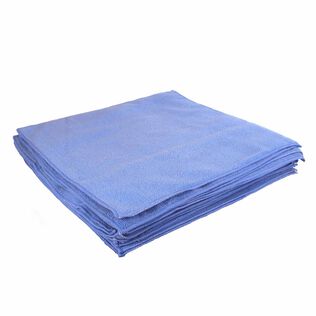 Microfiber Cleaning Cloths - Blue 16" x 16", 20-Pack Bulk Box