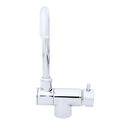 Aidack Folding Faucet, Hot/Cold Mixer, J-Spout, Chrome image number 6