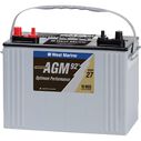 Group 27 Dual Purpose Marine AGM Battery, 92 Amp Hours, 580 Cold Cranking Amps, 900 Marine Cranking Amps, 175 Reserve Minutes image number 0