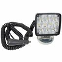 Rectangular Auxiliary LED Work Light with 19' Coiled Cord and Magnetic Base image number 1