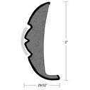 Rigid Vinyl Flex-Core Rub Rail, 2" X 29/32" image number 0