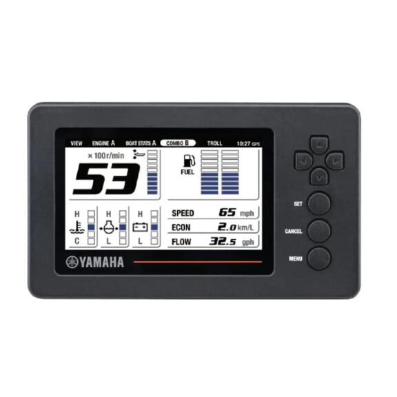Yamaha 6YC Digital Gauge Cover (rectangle black) image number 1