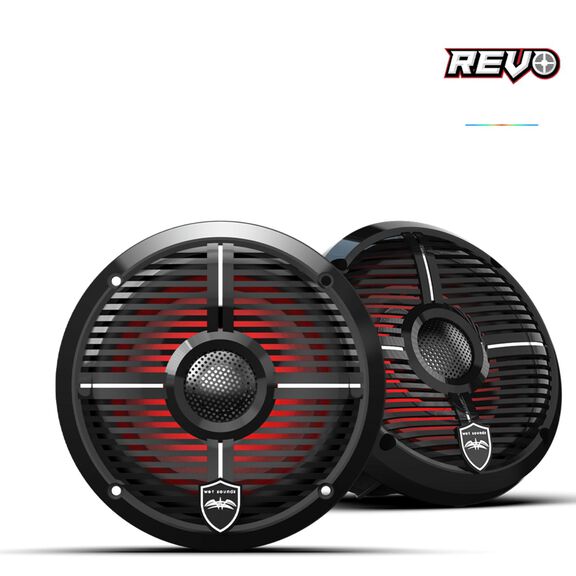 Wet Sounds REVO 6.5 inch High Output Coaxial Speakers w/ XW-Black RGB Grilles image number 0