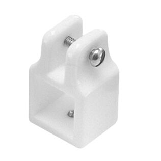 1" Square Jaw Slide for Bimini Top, White