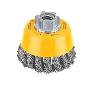 DEWALT 3" x 5/8"-11 HP .014 Carbon Crimp Wire Cup Brush