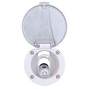 Recessed Shower Arctic White Cup with Stainless Steel Lid, Hammer-Head Arctic White Sprayer, 10' White Rubber Hose image number 5
