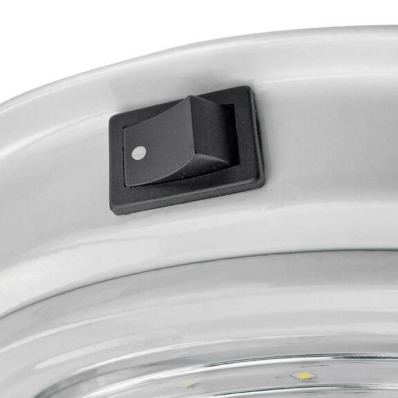 5 1/2" White Aluminum LED Dome Light, White image number 2