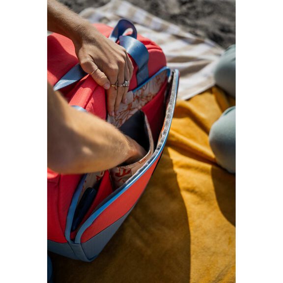 TravelR 36 Can Soft Cooler Duffel with Shoulder Strap, Coral image number 1