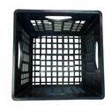 24 Quart Heavy-Duty Black Milk Crates for Storage, Organization, 18.75" x 13" x 11" image number 6