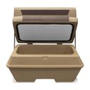 Wise DLX156-1900 DLX Pontoon Series 70 Quart Swingback Cooler Seat - Neutral / Meteor image number 3