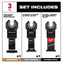 OPEN-LOK Oscillating Multi-Tool Blade Set, 3 Piece image number 1