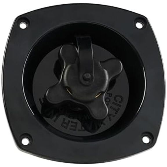 SEAFLO Wall Mount Pressure Regulated Water Inlet Black image number 0