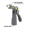 Flexzilla Garden Hose Nozzle, Metal Adjustable Pistol Grip image number 2