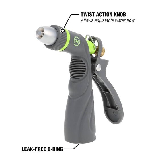 Flexzilla Garden Hose Nozzle, Metal Adjustable Pistol Grip image number 2