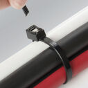 17" Black Heavy-Duty Self-Cutting Cable Ties, 10-Pack image number 2