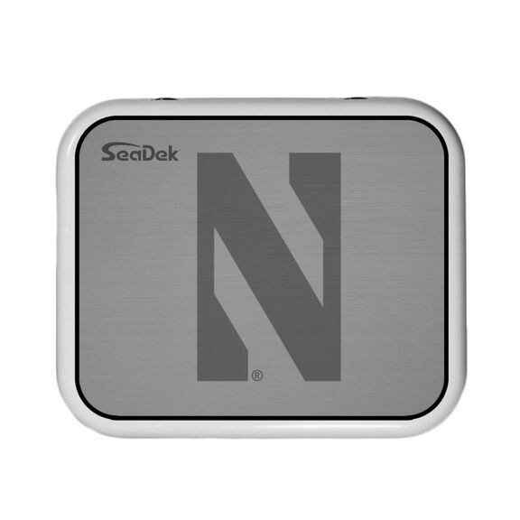SeaDek Cooler Pad - Collegiate Collection - Fits YETI Roadie 24 - Storm Gray / Black, Northwestern University image number 0