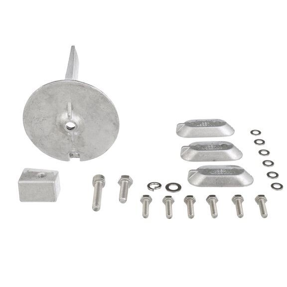 Quicksilver 8M6007993 Aluminum Anode Kit for Yamaha 4T 40-60hp Outboards image number 0