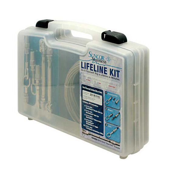 PVC-Coated Wire Lifeline Kit without Gate image number 0