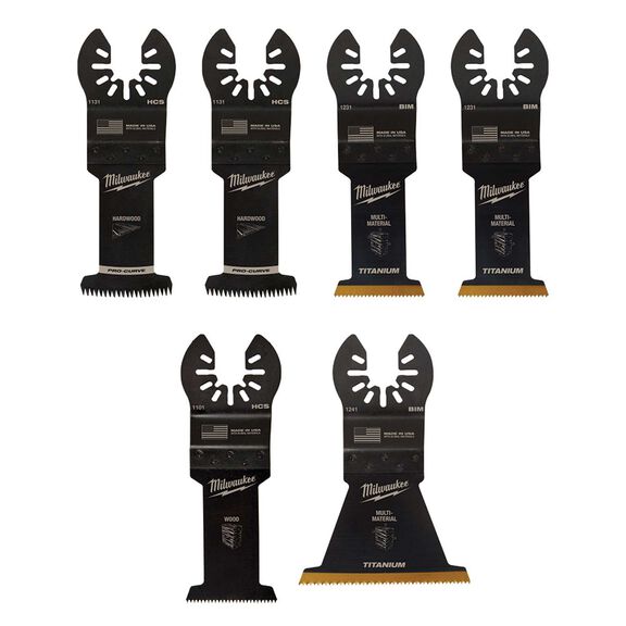 OPEN-LOK&trade; 6 Piece Multi-Tool Blade Kit image number 0