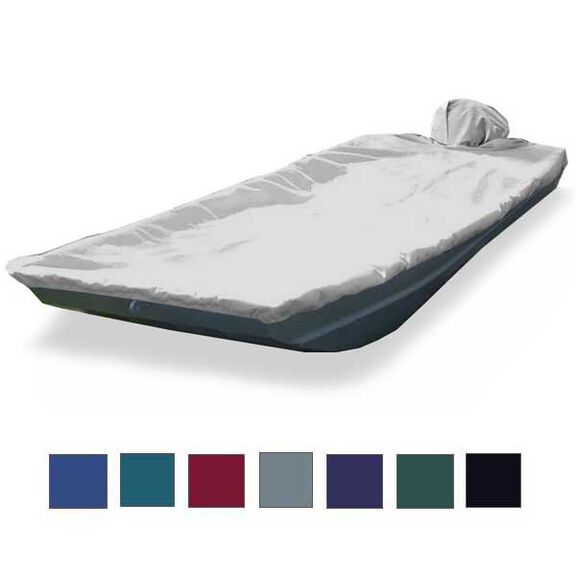 Aluminum Bass Boat Cover, OB, Burgundy, Hot Shot, 15'5"-16'4", 74" Beam image number 0