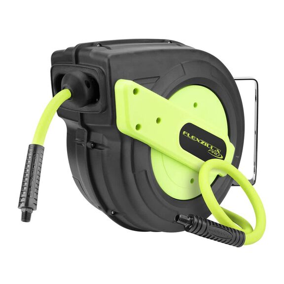 Flexzilla Pro Enclosed Plastic Retractable Air Hose Reel 3/8" 50' image number 0