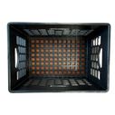24 Quart Heavy-Duty Black Milk Crates for Storage, Organization, 18.75" x 13" x 11" image number 2