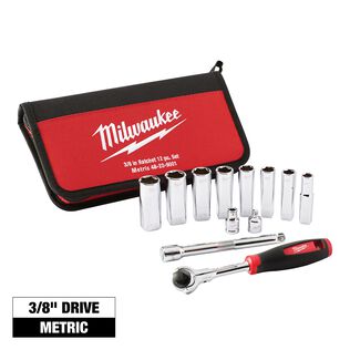 3/8" Drive Metric Socket Set,12 Piece
