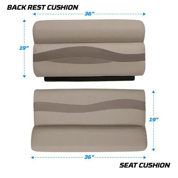 Premier Series Pontoon 36" Bench Cushion Set image number 6
