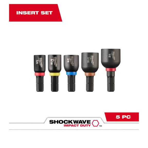 SHOCKWAVE Impact Duty&trade; Insert Magnetic Nut Driver Set, 5 Piece image number 0
