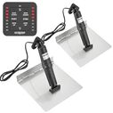 Stainless Steel Electric Trim Tab Kit, SLC-11 Manual LED Control, 9LX9W Tab image number 1