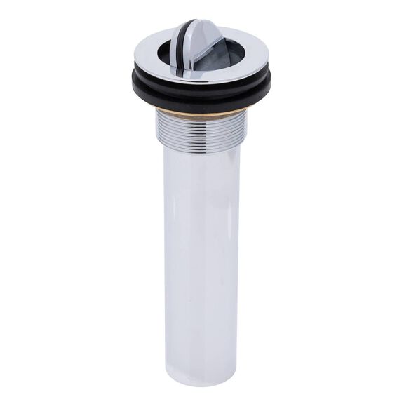 1-1/2" Drain, Flip Drain no Overflow, Straight, 1-1/4" Sweat Chrome image number 0
