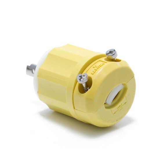 20 Amp 125 Volt Locking Plug, Industrial Grade, Grounding, Corrosion-Resistant, NEMA L5-20P, 2P, 3W image number 1