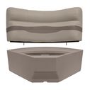 Premier Series Pontoon 28" Radius Corner Cushion Set image number 7