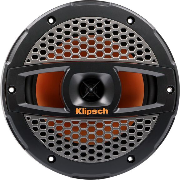 7" Marine Coaxial Speakers with Onyx Steel Colored Grilles image number 0