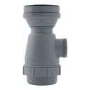 2" Drain, Trap Sink Drain, 1-1/4"-M Thread,  w/Strainer, w/Chain Stopper Brushed Finish image number 1