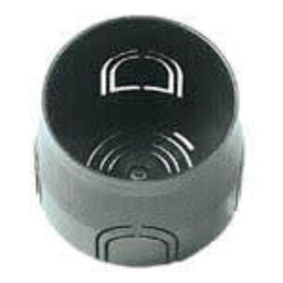 Vimar V71001.AU Round Flush Mounting Box, Single-Module, Masonry, Black