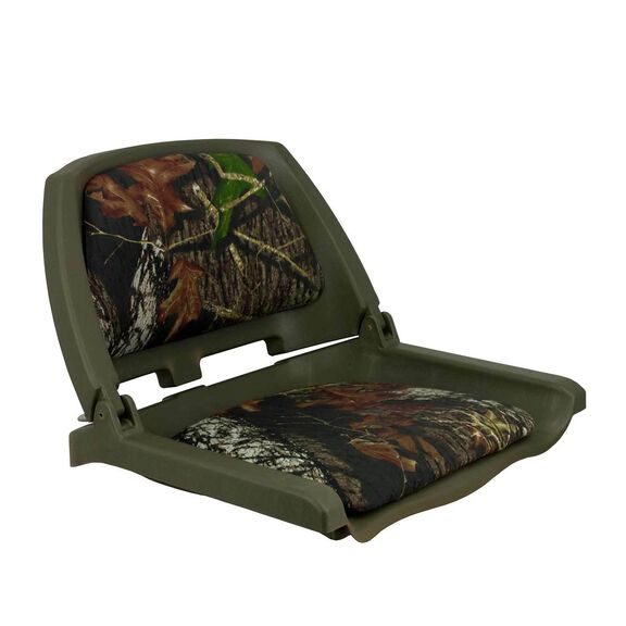 Traveler Folding Seat, Green Shell With Mossy Oak&trade; Break-Up Upholstery image number 1