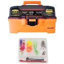 Let's Fish! 2-Tray Tackle Box with 150 Piece Starter Tackle Kit image number 0