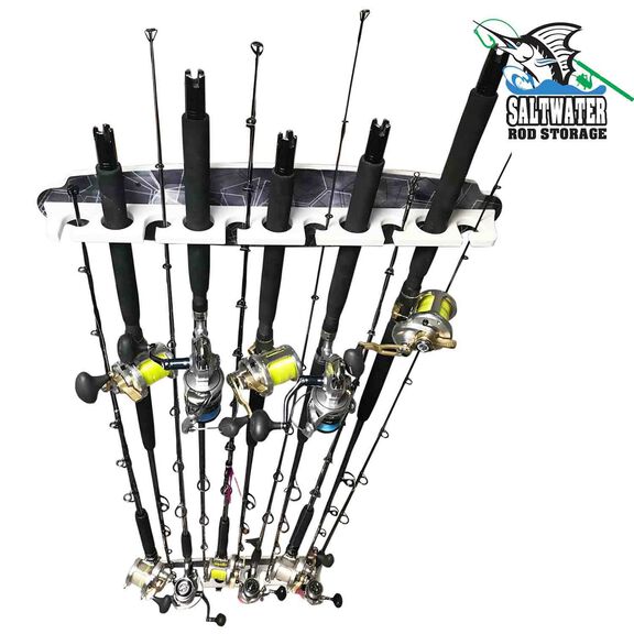 Reel Salty All Weather 2-In-1 11 Rod Wall Storage Rack image number 5