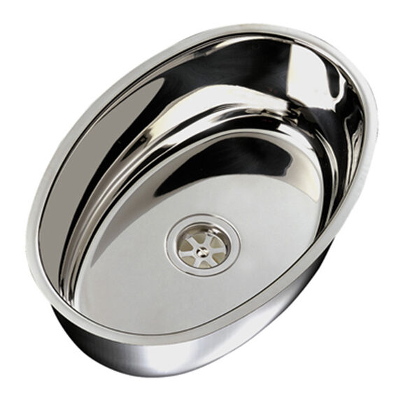 Oval Stainless Steel Sink image number 0