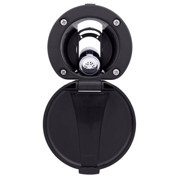 Recessed Shower Black Cup & Lid, Hammer-Head Black Sprayer, 6' Black Rubber Hose image number 4