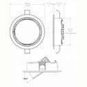 Positionable Mirage Down Light, 380 Lumen, RGBW, White Finish image number 2
