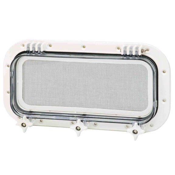 Molded Nylon Portlight, 6" x14", White image number 0