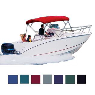 Offshore Fishing Boat Cover, I/O, Burgundy, Hot Shot, 16'5"-17'4", 88" Beam