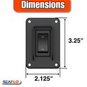 SEAFLO Power Stabilizer Jack Rocker Switch with Wiring Harness, 30A, 12V/24V image number 7